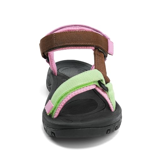 Image of Women's Hiking Sport Sandals Water Outdoor Athletic Shoes With Arch Support Adjustable Velcro Beach Shoes