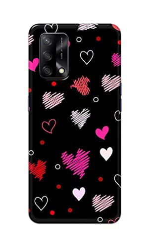 Image of PRINTFIDAA Vibrations of Love Hard Back Cover for Oppo F19 / Oppo A74 4G Back Cover -(P6) KAT1009