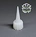 Bob Smith CA Glue Replacement Caps, White Plastic, fits .5oz, 1oz, 2oz BSI CA Glue Bottles. Pack of 3, Made in USA, Hobby Bolts