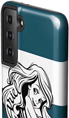 Skinit Pro Phone Case Compatible with Galaxy S21 Plus 5G - Officially Licensed Disney The Little Mermaid Ariel Stripes Design