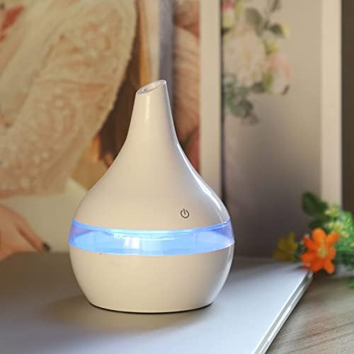 ColdShine LED Air Humidifier 7 Color Essential Oil Aroma 300ml Cool Mist Humidifier Ultrasonic Mist Purifier Ultrasonic Diffuser Silent for Bedroom Living Room Baby