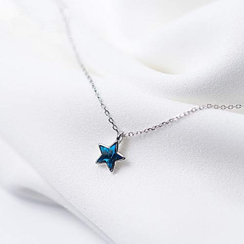 Collier étoiles argent anti irritation pour femme avec zircone durable