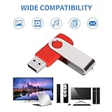 AreTop USB Sticks, 4GB 50 Stück, USB 2.0 Memory Stick, USB Stick Key Ring, Flash Drive 50 Pieces Mehrfarbig Dreh Memory Stick USB Set