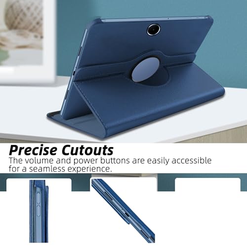 Image of TGK 360 Rotatable Smart Flip Cover for OnePlus Pad Lite 11 inch Tablet Case, Oppo Pad SE 11 inch (Dark Blue)