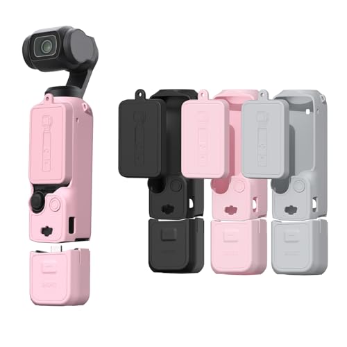Funda de silicona Pocket 3 que soluciona los arañazos en la cámara DJI OSMO Pocket 3 rosa