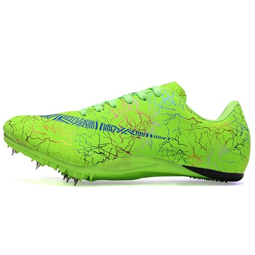 Image of Men's Track Spike Shoes Lightweight Breathable Running Sneakers for Distance Sprinting Athletic Training Jumping Track and Field Suitable for Women and Girls