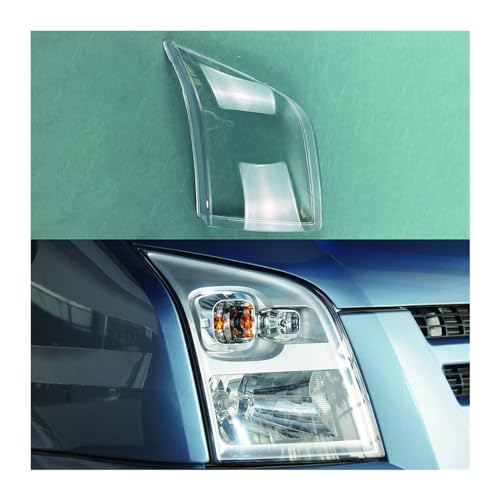 Faros Principales Coche para Ford para Transit V348 2009 2010 2011 2012 Cubierta Faro Delantero Coche Lente Cristal Transparente Faros Pantalla Carcasa Lámpara(Derecha)