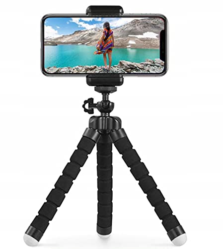 Retoo Flexibel Handy Stativ mit Universalclip Handystativhalter für Smartphone Kamera Actioncam Universelles Dreibeinstativ Selfie Tripod Mini Handy Halter Mini Selfie Stick Kabelloser Tragbarer