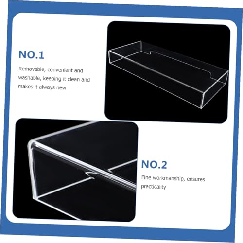 Protector de teclado de acrílico transparente para computadora con funda práctica lavable 7