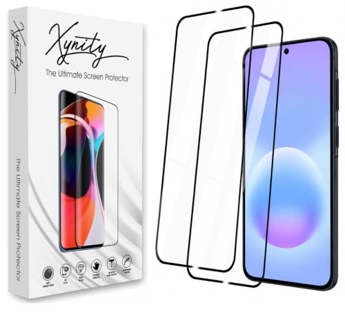 Image of Xynity Ultra Tempered Glass for Samsung Galaxy A37 / A57 (Pack of 2) - Edge to Edge Full Screen Coverage with Easy Installation Kit