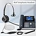 Arama Yealink Headset with Microphone Noise Cancelling, RJ9 Telephone Headsets for Office Phones Compatible with Yealink T20P T21P T26P T23G T46G T48G T42S T46S Avaya 1608 9608 9611 Grandstream Phones