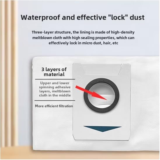 Accessories Kit for Ecovacs deebot T10, T20, X1 Omni/X1 Turbo /X1 Plus deboot Replacement Parts for Ecovacs Deebot X1 Vacuum, 6 side brushes, 4 bags, 4 filter cartridges, 4 mopping cloths