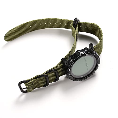 Mcxgl Replacement For Suunto Core All Black Military Nylon Band 24Mm Nylon Watch Band Wrist Strap For Men #TOP4