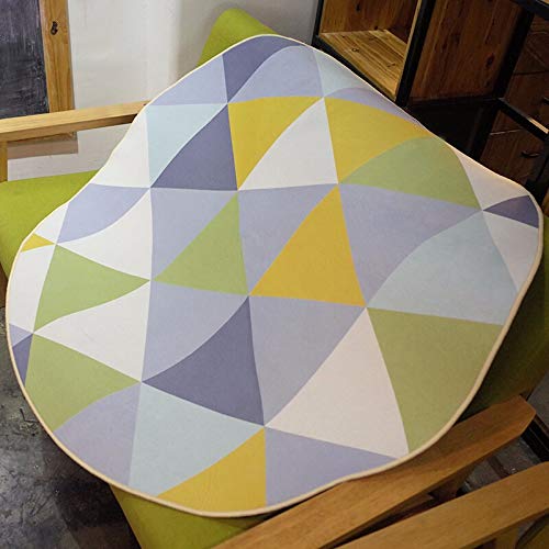 Tapis rond antidérapant géométrique simple tapis de sol moderne salon 1m - 3