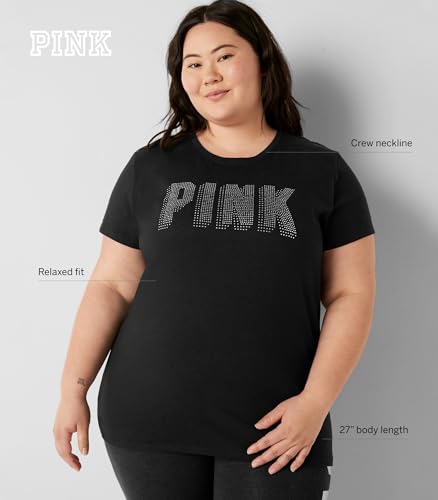Victoria's Secret Women's Short Sleeve T-Shirt, Women T Shirt, Logo Bling, S - image 6