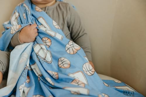 Image of Copper Pearl Swaddle Blankets for Newborns | Soft Stretchy Receiving Blankets for Boys and Girls | Large 46 x 46 Inch Baby Blankets | Lightweight and Breathable Swaddles | Dunk
