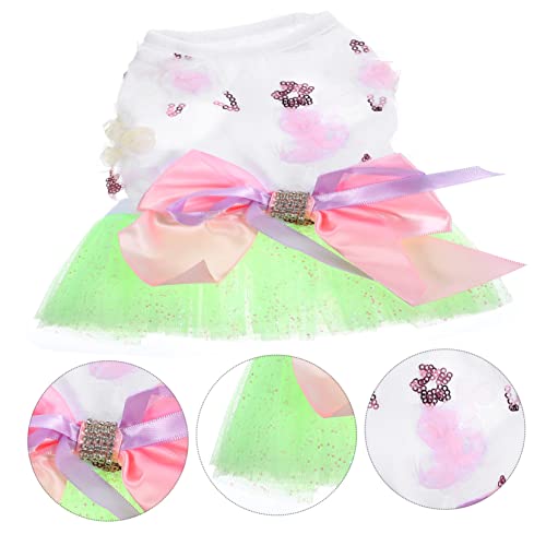 GANAZONO cão vestido princesa roupa para pet roupas para pet saia tutu cachorrinho fantasias para me