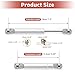 ACROPIX 7.5 Inch 22Lbs/100N Silver Tone Universal Lift Supports Gas Struts Gas Springs with Bracket Ball Stud for Car SUV RV Truck Motorcycle - Pack of 2