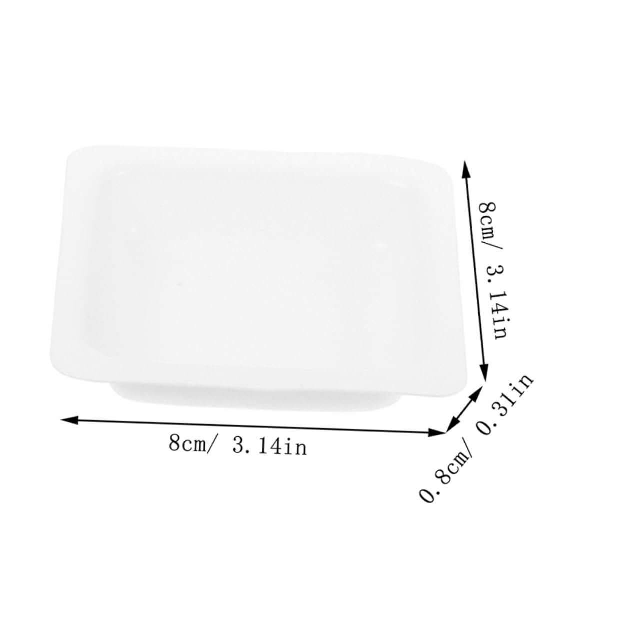 VILLFUL 10pcs Weighing Pan Sample Plates Lab Equipment Storage Trays Weighing Plate Dry Powder Containers Weighing Dishes Sample Weighing Trays Portable Weighting Dishes White Plastic