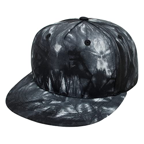 Baby Hip-Hop Hats Kids Boys Girls Solid Color/Tie-Dye Baseball Caps Toddler Outdoor Flat Brim Trend Hats3