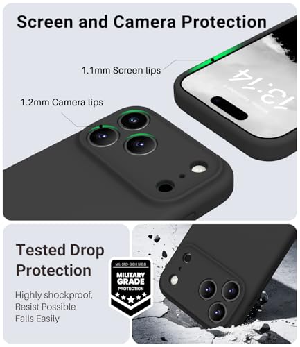 Coque iPhone 17 Pro Max silicone souple premium avec microfibre - 5