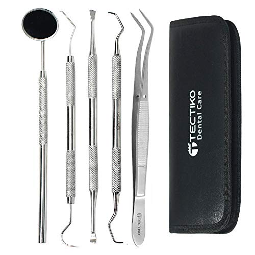 TECTIKO dentale Denti sonda Placca e tartaro Rimozione Kit per l'igiene dentale