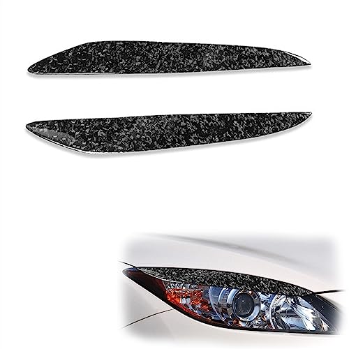 Autocollants pour paupières de phares effet carbone Mazda 3 2010-2013
