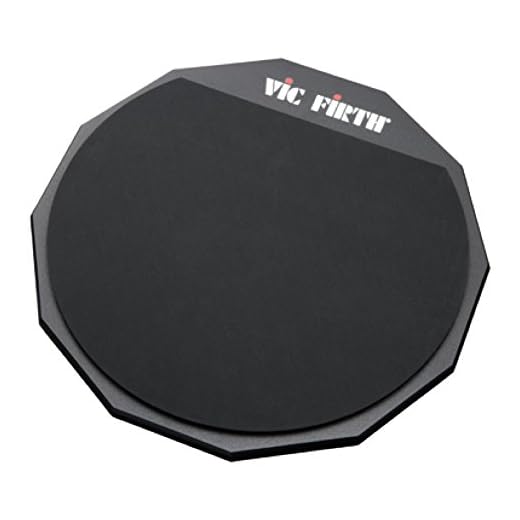 Vic FIrth - Doble cara almohadilla de práctica para batería con Vic Firth Logotipo - 30,5 cm (12 inch)