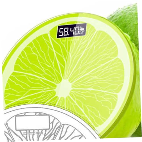 Balance pèse-personne électronique compacte modèle citron avec température