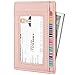 Travelambo Front Pocket Wallet Minimalist Leather Slim Wallet RFID Blocking Medium Size(VP Pink)