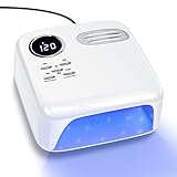 XttnBM UV LED Nail Lamp: 72W Professional Nail Dryer with 36 UV/LED Beads, 4 Timers, Auto Sensor, Di