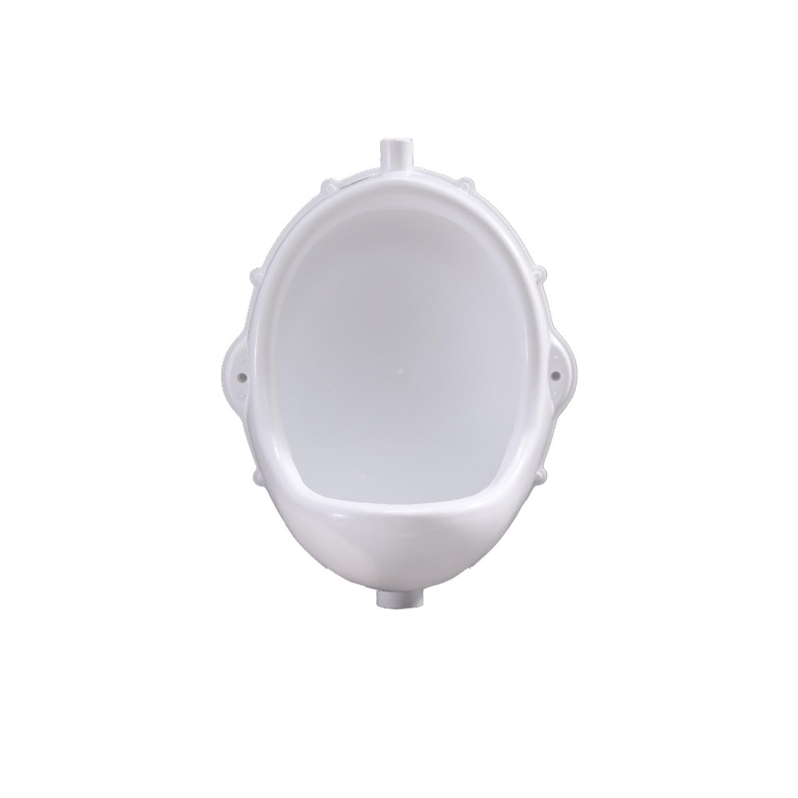 Urinal de Plástico con Sistema de Válvula y Sifón Anti-Olor – Montaje Mural de Alta Resistencia, Diseño Compacto, Blanco, para Garaje, Taller y Oficina