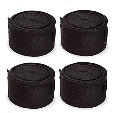 VENOM 2 Pair Cotton Material (Length : 150 Inch) Boxing Hand Wraps Elastic Hand & Wrist Support for Kickboxing Training Gym Workout (Black, Black) (B0BJ1VLC22) Amazon Price History, Amazon Price Tracker