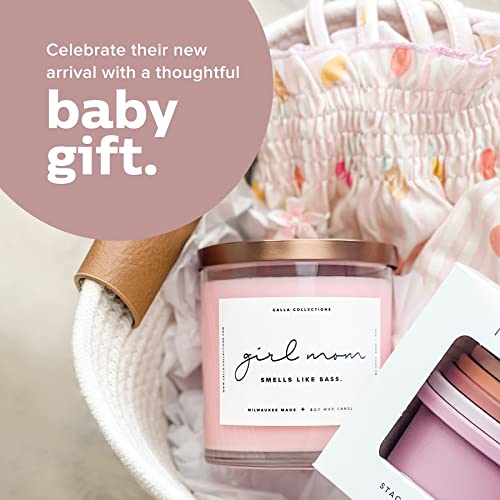 Girl Mom Candle | Lavender Scented, Smells Like Sass, Soy Inspirational For Mothers, Perfect For Home, Work, Mother's Day, Shower Gift, 9Oz Clear Jar, 75 Hour Burn Time, Hand Poured In The Usa #TOP5