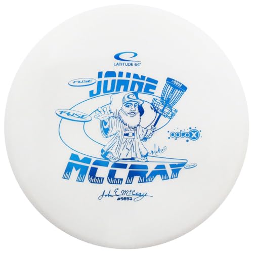 Mint Discs Latitude 64 Limited Edition 2024 Team Series JohnE McCray Glimmer Opto-X Fuse Midrange Golf Disc, 177-180g