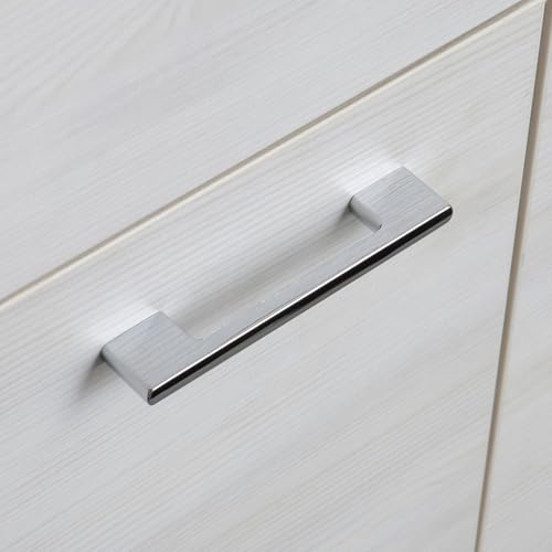 Kiamami Valentina - Mobile Bagno A Terra 85 Cm | Lavabo In Ceramica | Specchio Con Pensile E Faretti A Led | 3 Ante | Lavabo | Completo Moderno, Quercia Bianco, 85 Cm, Legno - 8