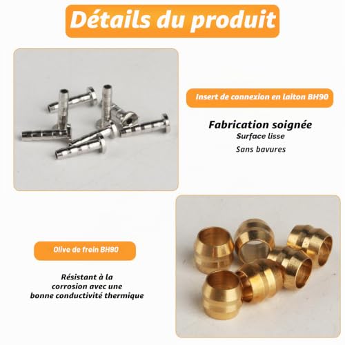 ErShiPing 21 Pièces BH90 Tuyau Olive, Frein à Disque Olive Inserts – vue 3