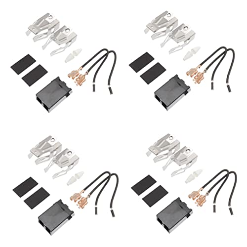 LIFKICH Replacement Range Stove Burner Receptacle Kit 4 Sets for Electric Cooktops