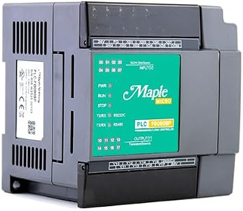 تحكم PLC، 16 قناة، 8 مدخلات/مخرجات رقمية، إيثرنت واتصال تسلسلي، أنظمة القيقب، PLC-FB0808P