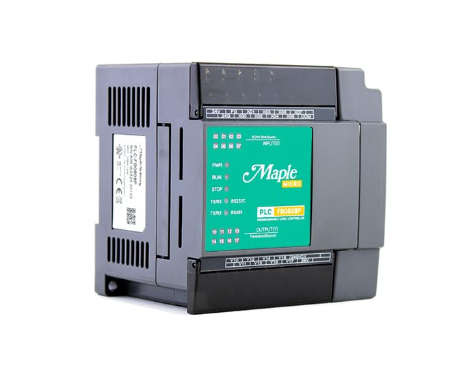 Image of PLC Controller, 16 Channels, 8 Digital Inputs /Outputs, Ethernet and Serial Communication, Maple Systems, PLC-FB0808P