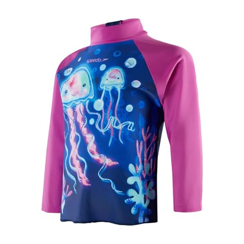 Speedo Infant rash guard fille manches longues t-shirt maillot de bain anti-UV