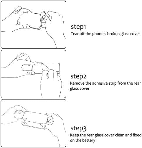 Miniatura 4 de Note 20 Ultra Back Glass Reemplazo para Samsung Galaxy Note 20 Ultra 5G Cubierta trasera de cristal con lente de cámara preinstalada y adhesivo +