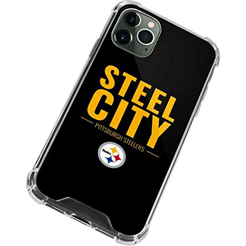 Skinit Clear Phone Case Compatible with iPhone 12 Pro Max - Officially Licensed NFL Pittsburgh Steelers Team Motto Design
