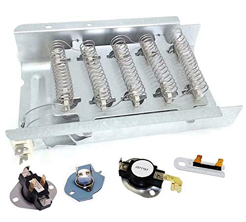 AP3094254 279838 Dryer Heating Element Fits Whirlpool, Kenmore, Maytag, KitchenAid Replaces 279838 3977767 3392519 3387134 3977393