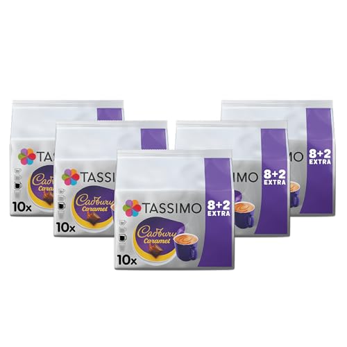 Tassimo Cadbury Caramel Hot Chocolate Pods x10 (Pack of 5 Total 50 Drinks)