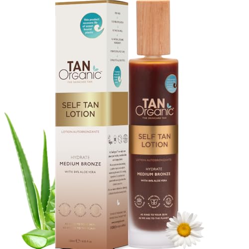 TanOrganic Selbstbräunungslotion, Selbstbräuner Zertifiziert Bio Natürlich Vegan 100ml TanOrganic Selbstbräunungslotion, Selbstbräuner Zertifiziert Bio Natürlich Vegan 100ml