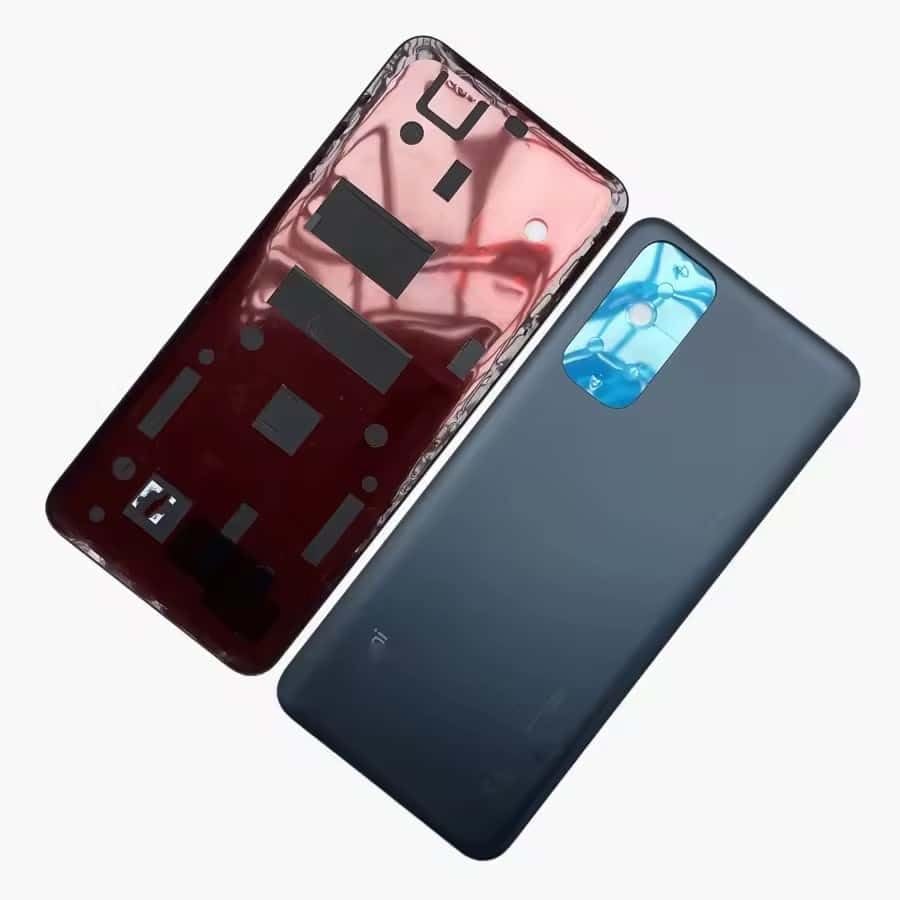 YOOOKOOO - Carcasa trasera compatible para Xiaomi Redmi Note 11S 4G - Pieza de repuesto para carcasa de puerta de batería (azul con lente 4G)