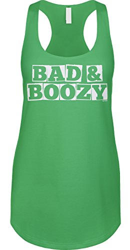 Blittzen Womens Racerback Tank Bad & Boozy