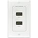Mediabridge HDMI Wall Plate (2 Port) - Supports 4K, 3D, ARC - Free Mounting Bracket (1-Gang) - for 2 HDMI (WP1-HDMIX2)