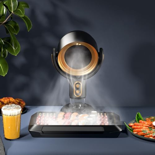 Hotte de cuisine portable USB design noir doré premium - 3